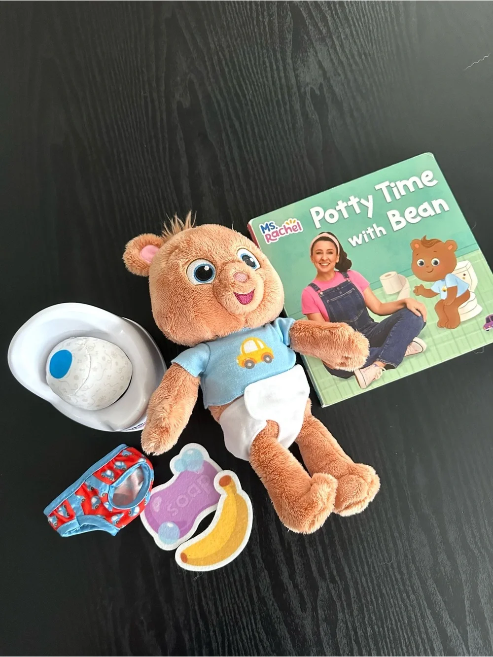Ms. Rachel Potty Training Set with Bean Set- Book, Bean Stuffie, Potty etc 📖🧸🚽